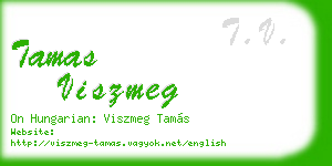tamas viszmeg business card