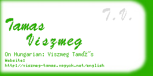 tamas viszmeg business card